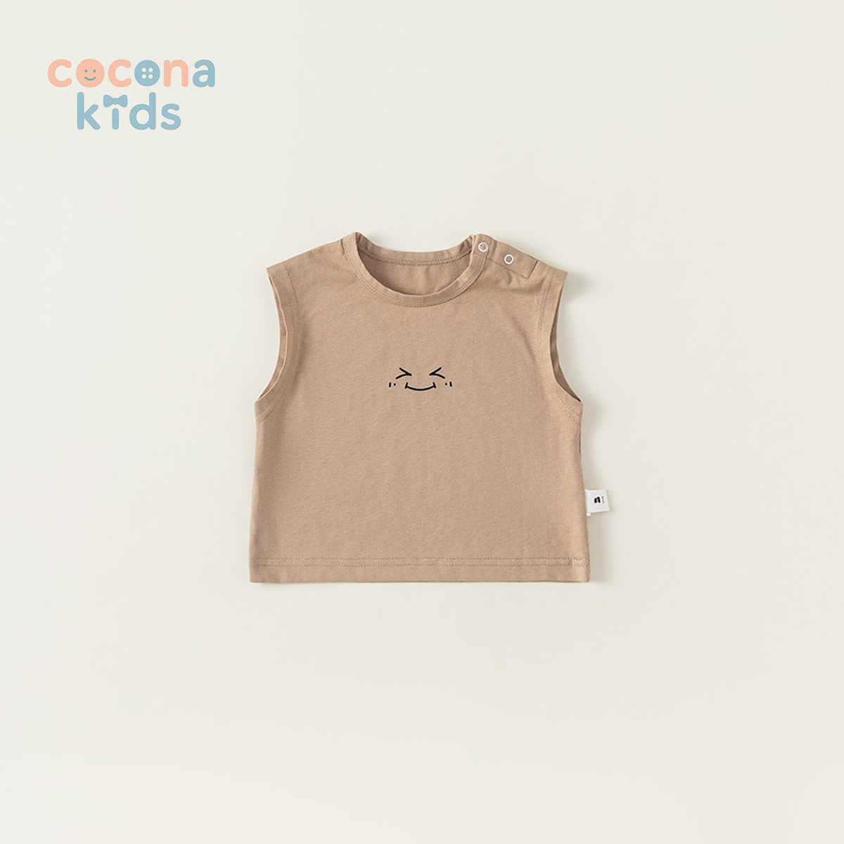 ベビー ノースリーブプリントTシャツ 夏 薄手 ユニセックス